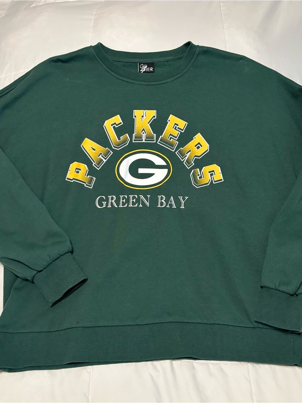 Green Bay Packers Dark Green Crewneck Sweatshirt with Logo